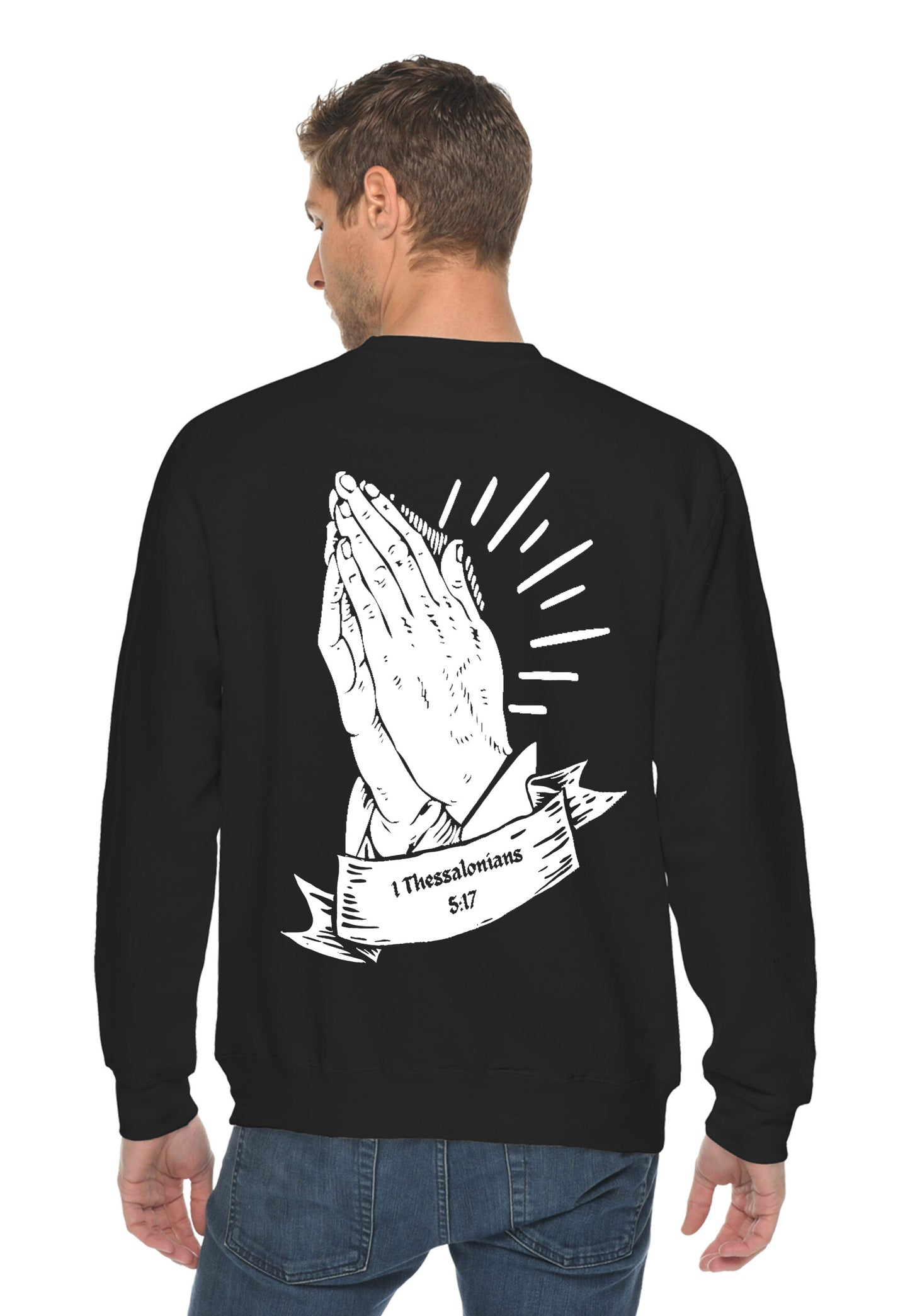 Pray It Through Black Classic Sweater