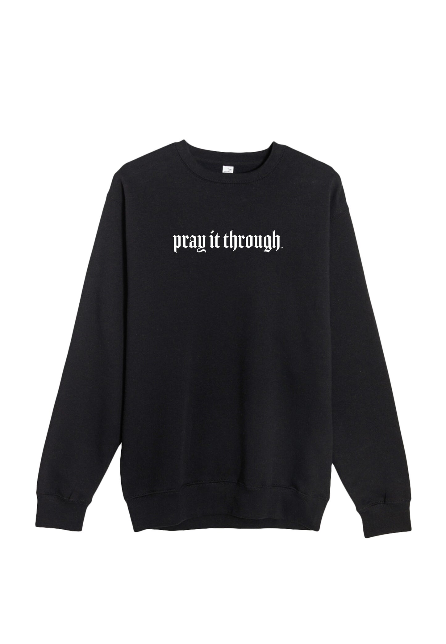 Pray It Through Black Classic Sweater