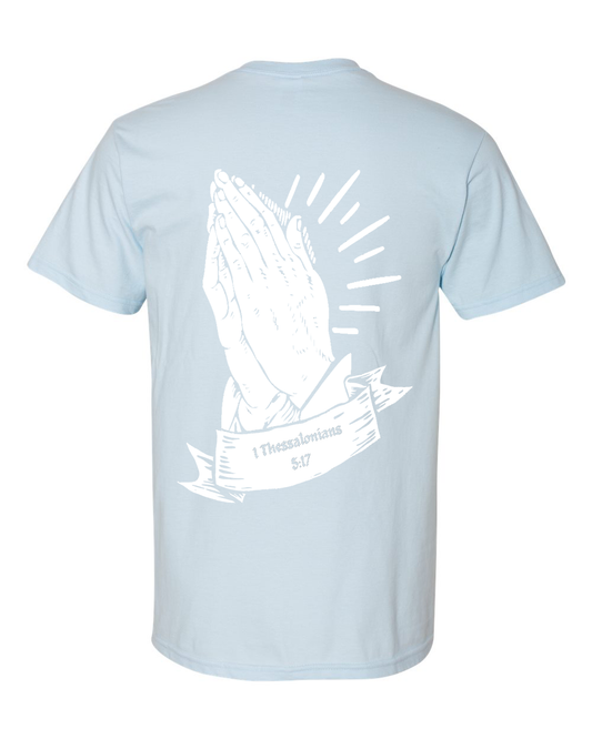 Pray It Through Heaven Blue Tee