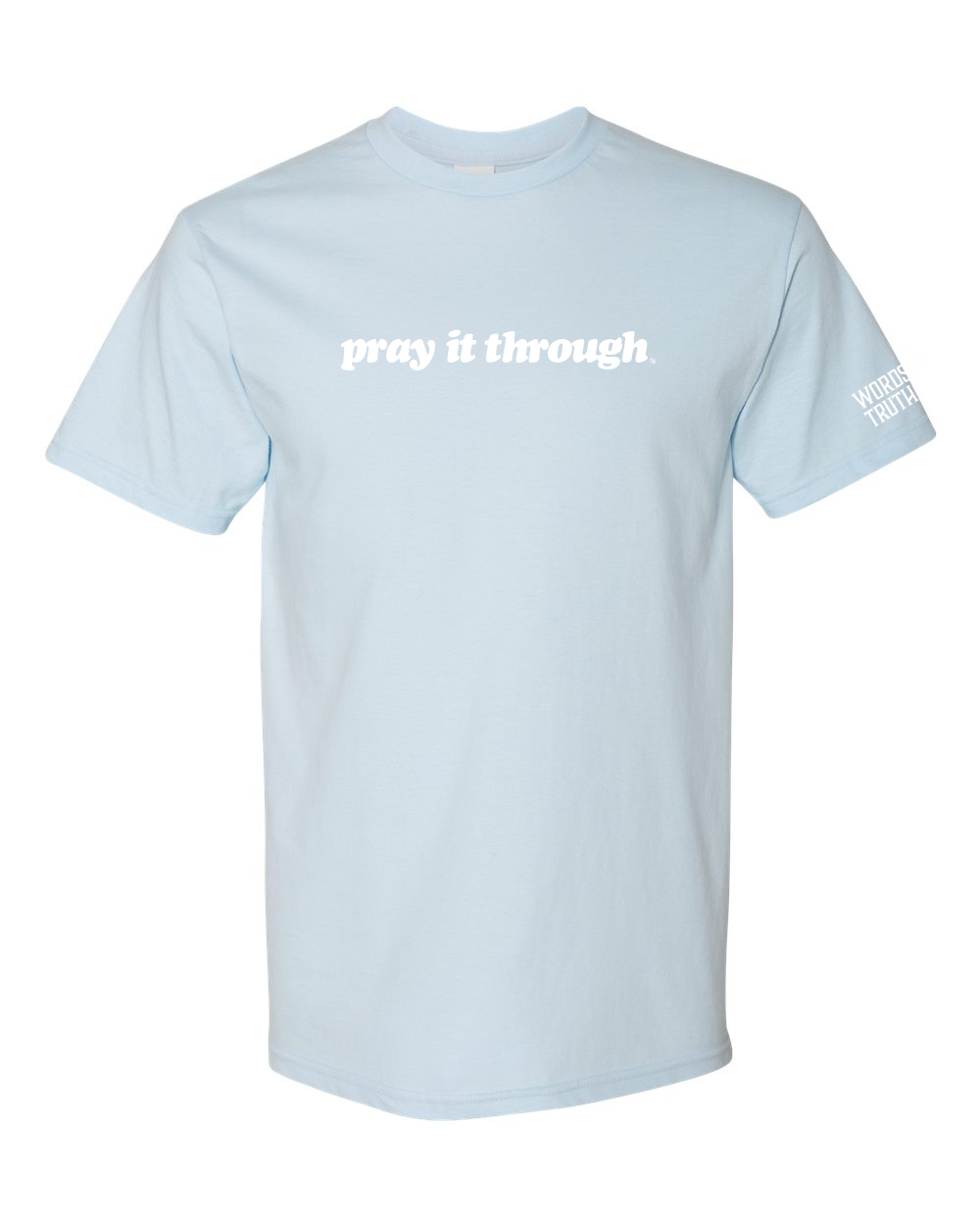 Pray It Through Heaven Blue Tee